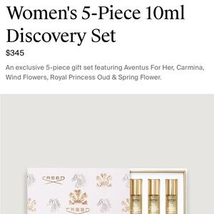 Creed perfume set